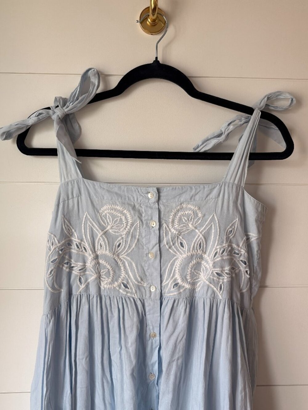 JULIET DUNN London Baby Blue Embroidered Dress Size 0